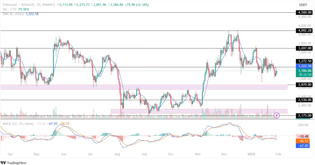 ETHEREUM Price Analysis January 30, 2025