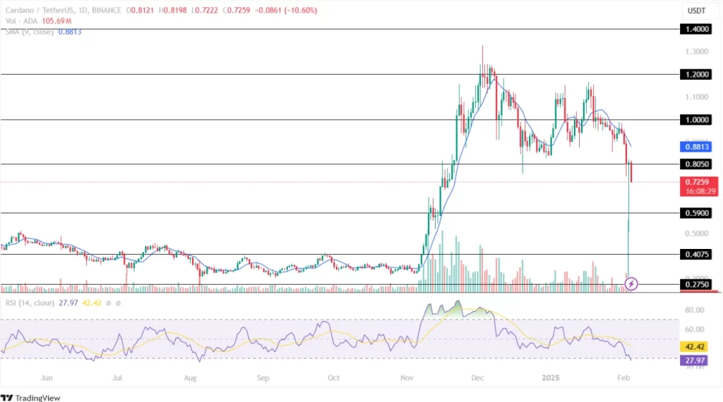 Cardano Price Analysis 04th February 2025