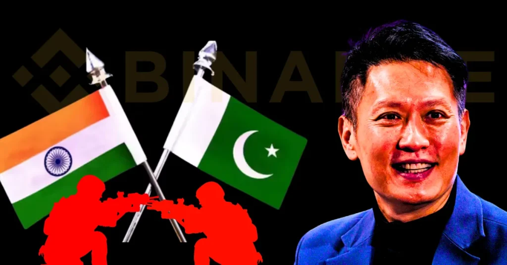 Binance Founder Calls for Peace as India-Pakistan Tensions Rise; Bitcoin Climbs
