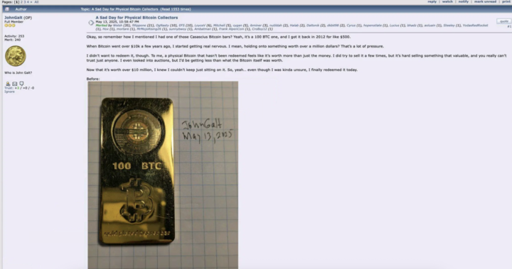 100 bitcoin gold bar