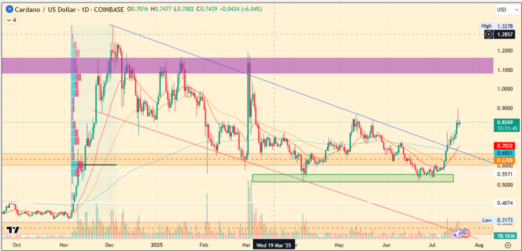 Will ADA Price Surge 40%, as Whale Activity Surges?
