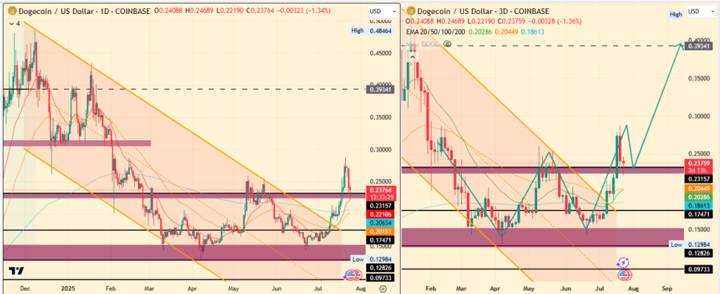DOGE Price at a Crossroad
