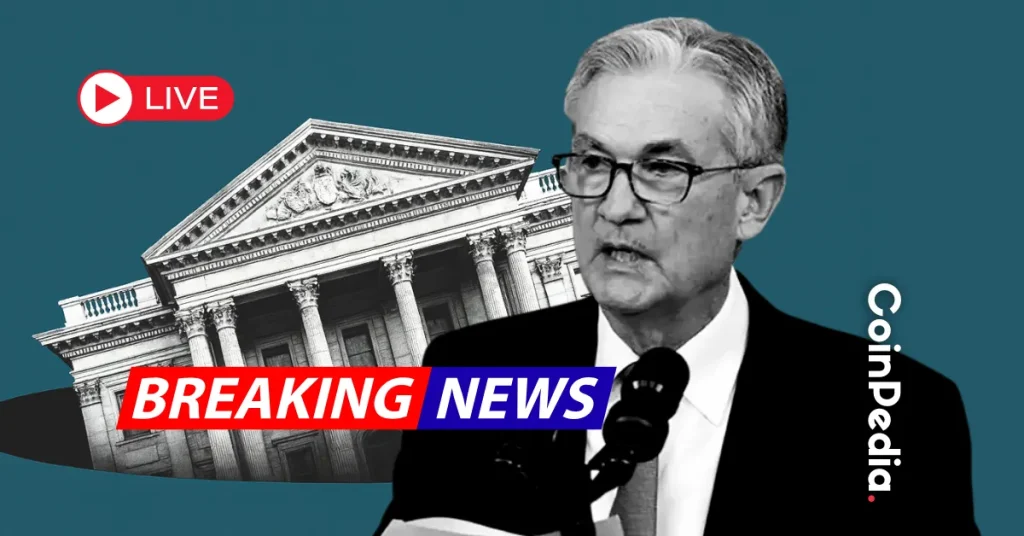 Crypto News LIVE Jerome Powell Speech Today live, Bitcoin Price, XRP Price, FED Meeting, and More