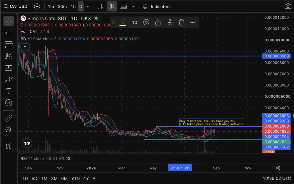 Simon CAT price chart