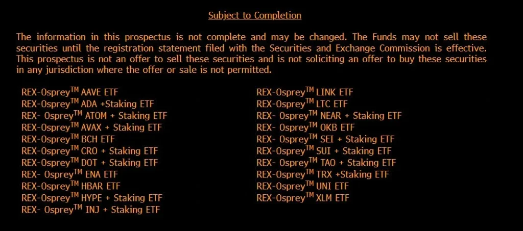 REX-Osprey ETFs
