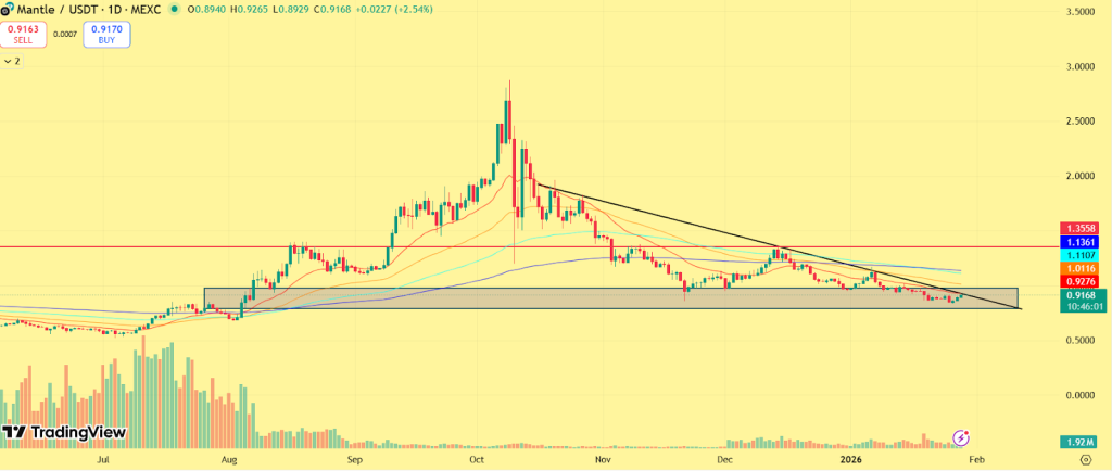 Mantle Price Prediction January 2026