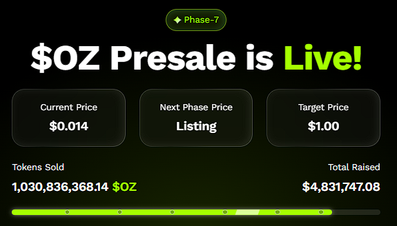 OZ presale