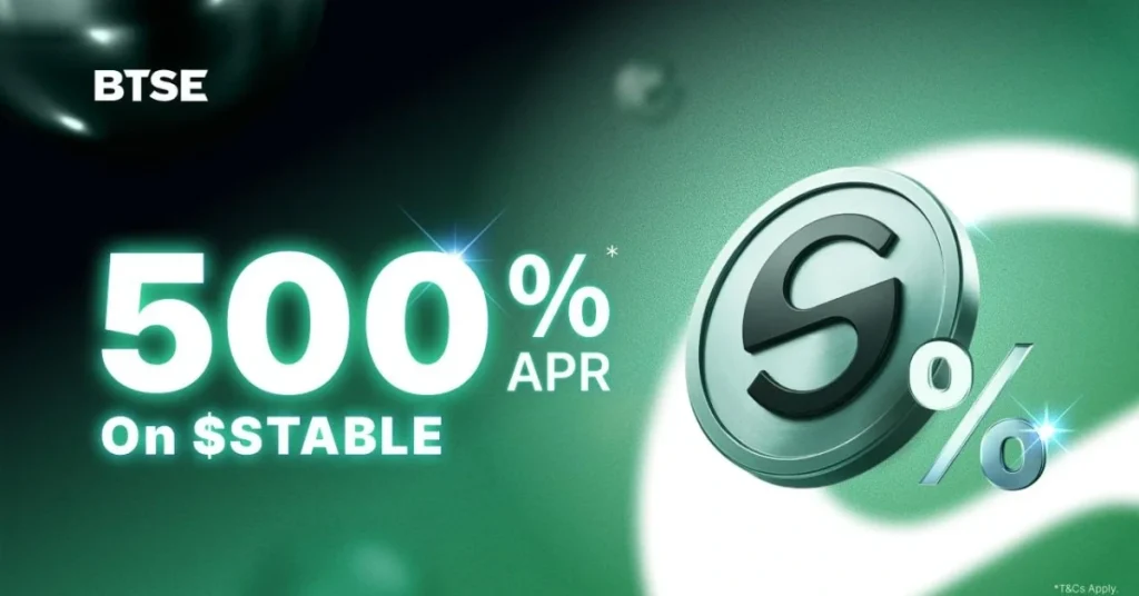 BTSE Unveils Stable Staking: A Major Initiative Offering Up to 500% APR