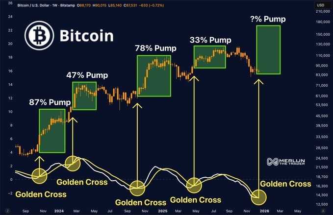 bitcoin forming golden cross