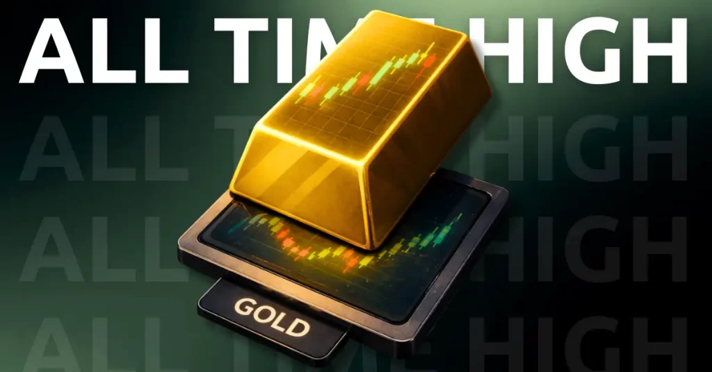 Gold Price Today Hit All-Time High, While Bitcoin Price at Risk Of Major Crash