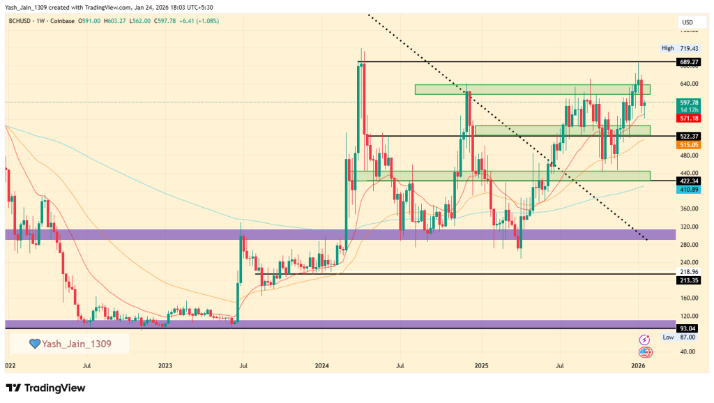 BCH price prediction january 2026