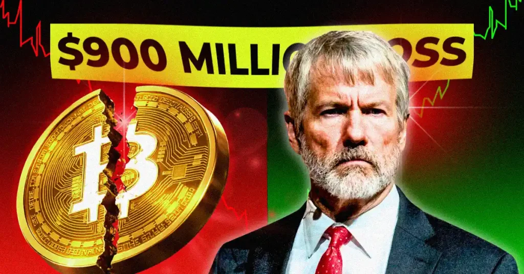 Michael Saylor’s Strategy Faces $900 Million Loss After Bitcoin Price Drop