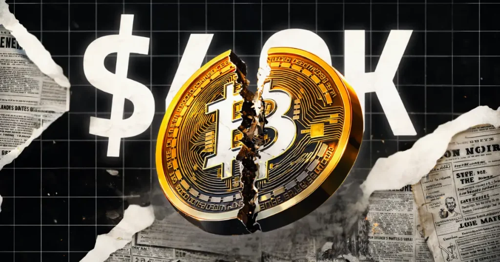 Bitcoin Down 50% From $126K  Peter Schiff Warns of $40K Crash