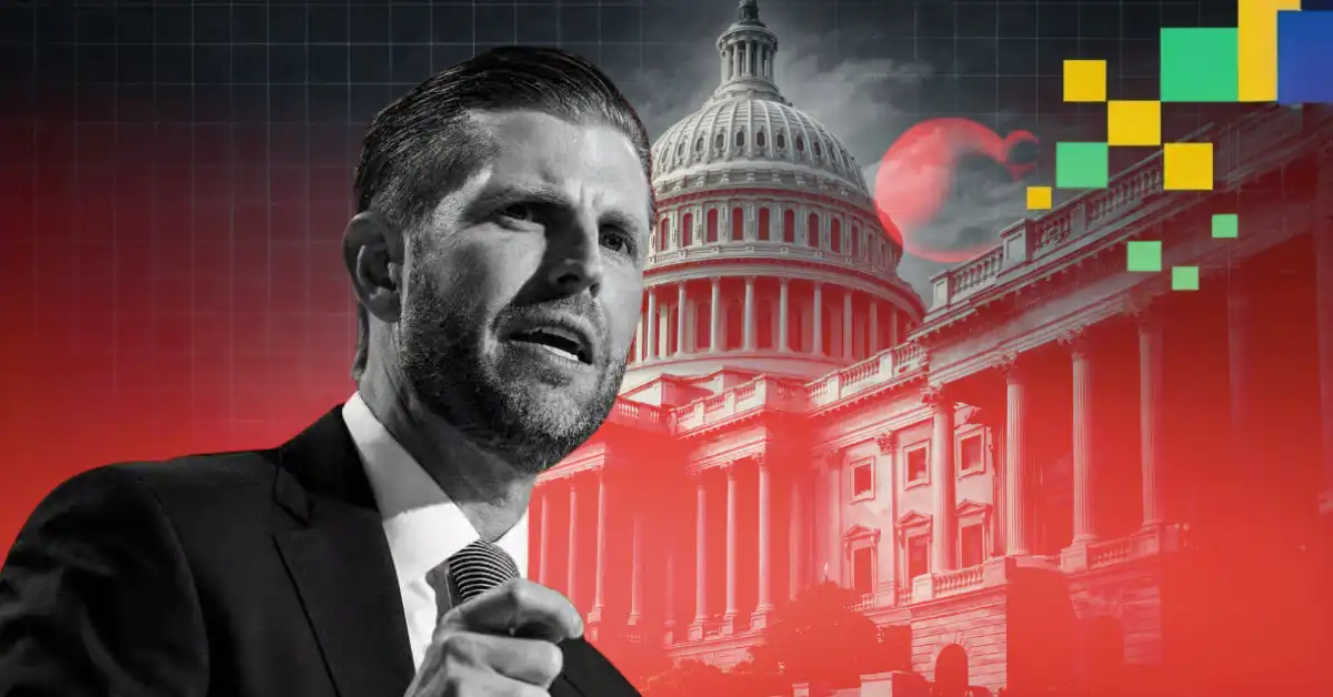 Eric Trump Accuses Big Banks JPMorgan, BoA of Blocking Crypto Yields