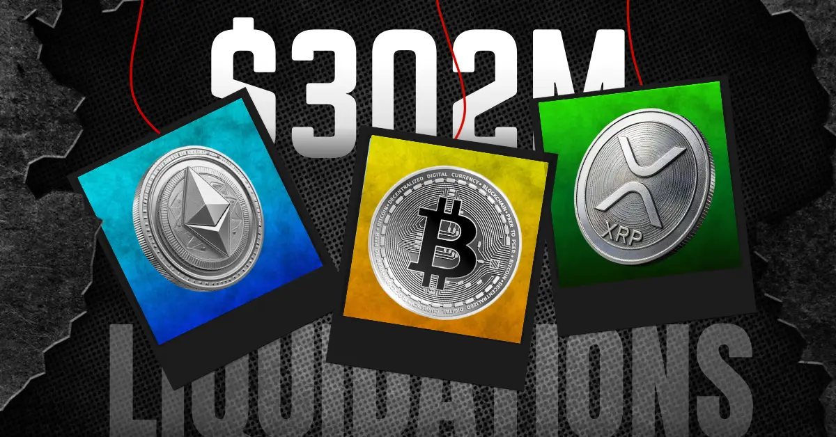 Crypto Market Down Today Bitcoin Price Falls to $68K as $302M Liquidations Hit BTC, ETH, XRP