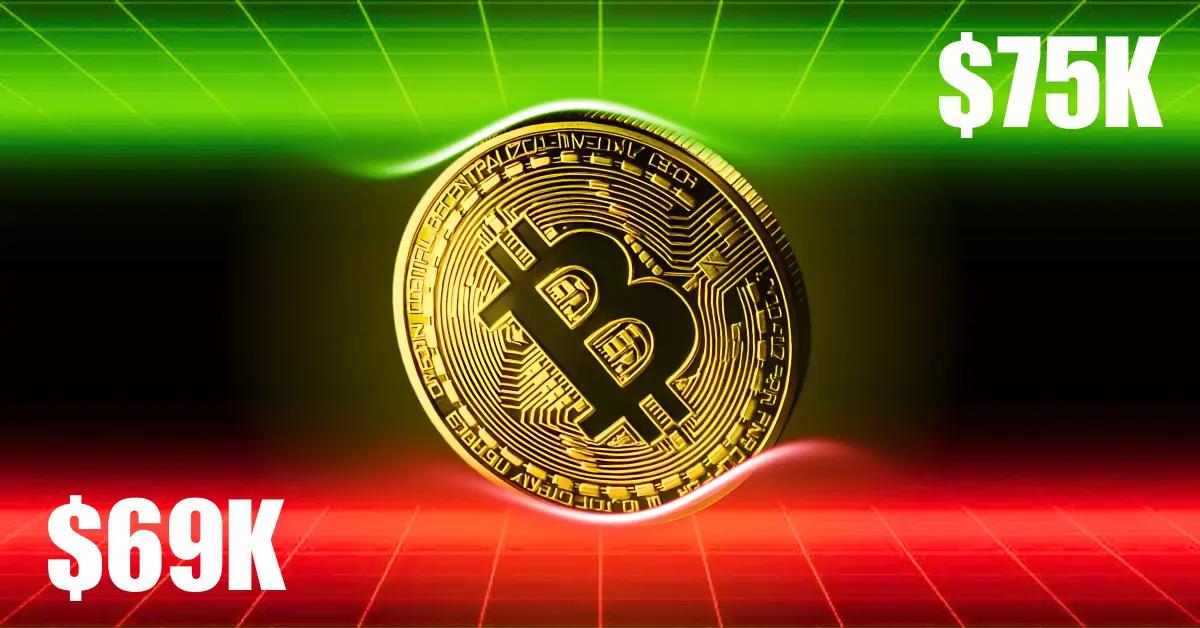 Bitcoin Trapped Between $69K Support and $75K Resistance — Breakout Move Incoming