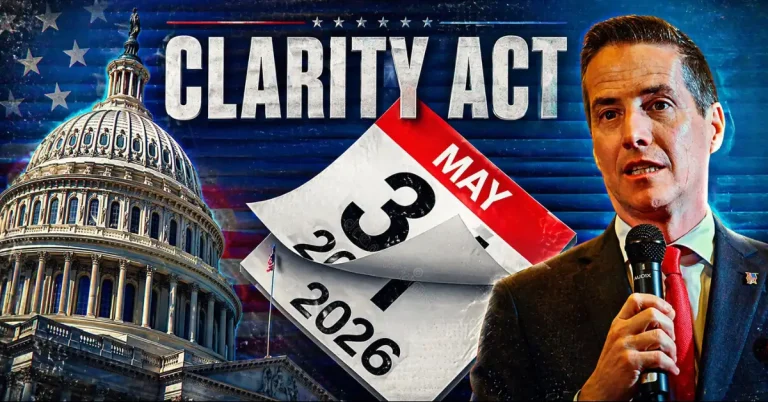 CLARITY Act May Pass by the End of May, Says Senator Moreno