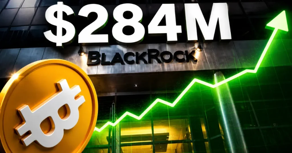 Bitcoin ETF Inflows Surge as BlackRock Adds $284M in One Day