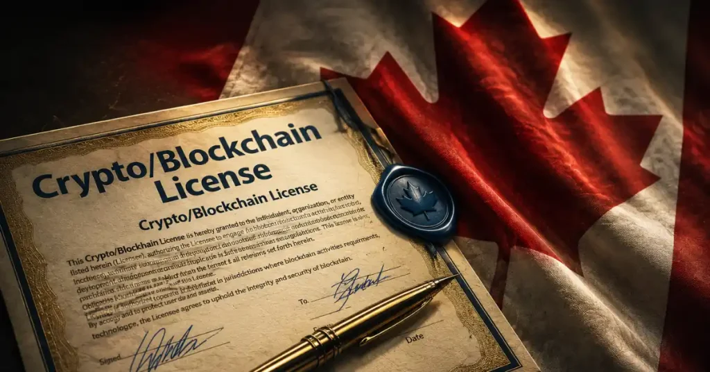 A glowing golden Bitcoin coin paired with a large red shield icon featuring a warning cross, set against a dark red digital tech background.