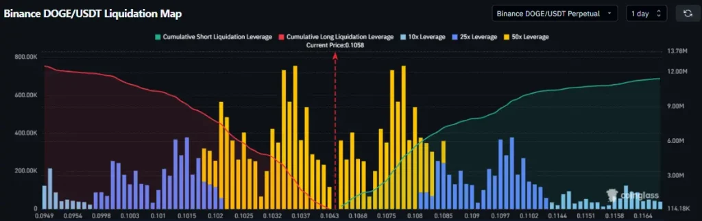 DOGE liquidation data