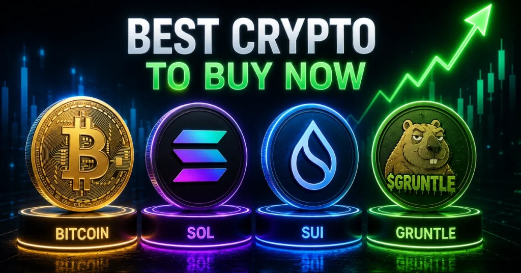 Best Crypto to Buy Now: $GRUNTLE Hits $104k as SUI Rallies 6.6%