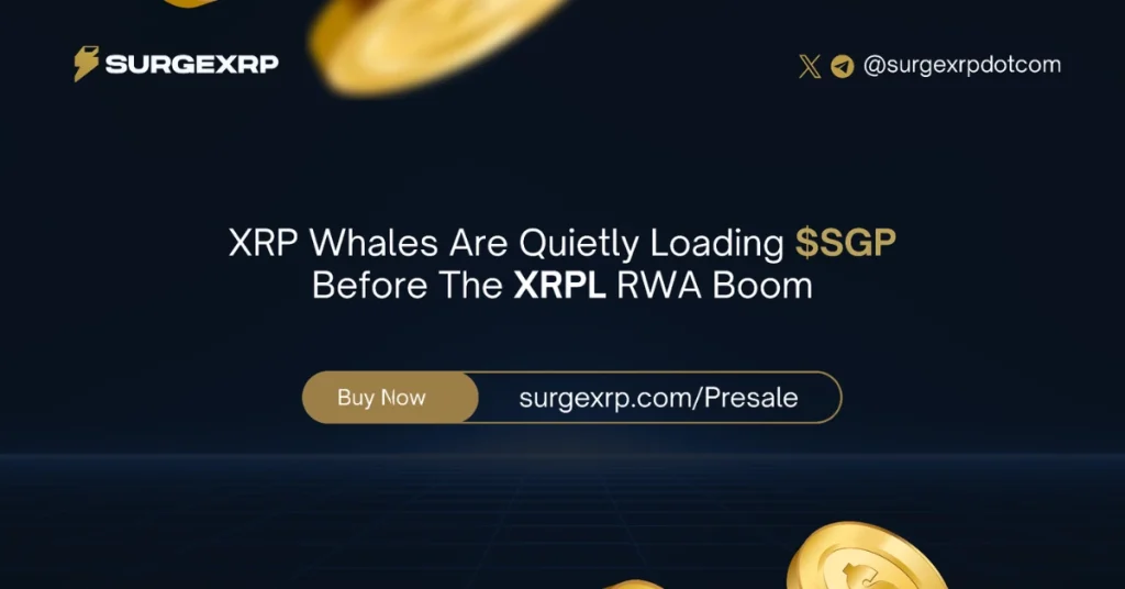 XRP Whales Rush Into SurgeXRP As $SGP Presale Surges Past 10% Of Soft Cap, Real-Time Allocation Dashboard Incoming