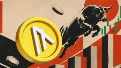Large yellow Zcash ZEC and blue Hyperliquid HYPE tokens on a dark world map background with text reading "ALTCOINS TO AVOID THIS CYCLE".
