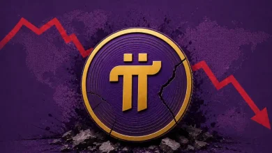 A gold Bitcoin token next to a green arrow and a 4.2% inflation chart.