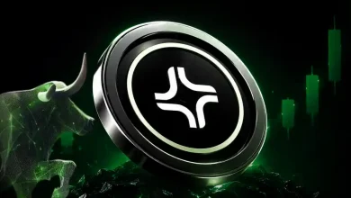 A yellow Jito JTO coin icon rising sharply along a green upward trend line.