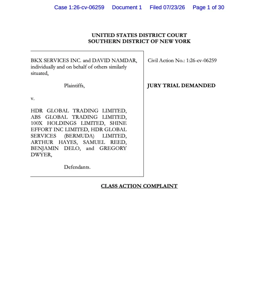 BitMEX lawsuits