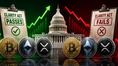 How Will Bitcoin, Ethereum and XRP React if CLARITY Act Passes or Fails
