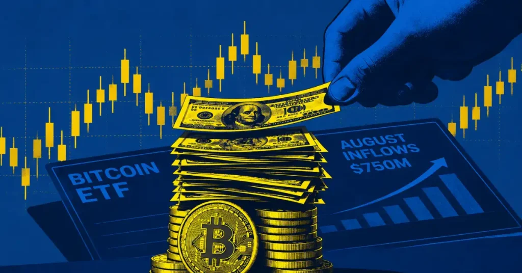 Bitcoin ETF News: August Inflows Hit $750M Despite Clarity Act Delay
