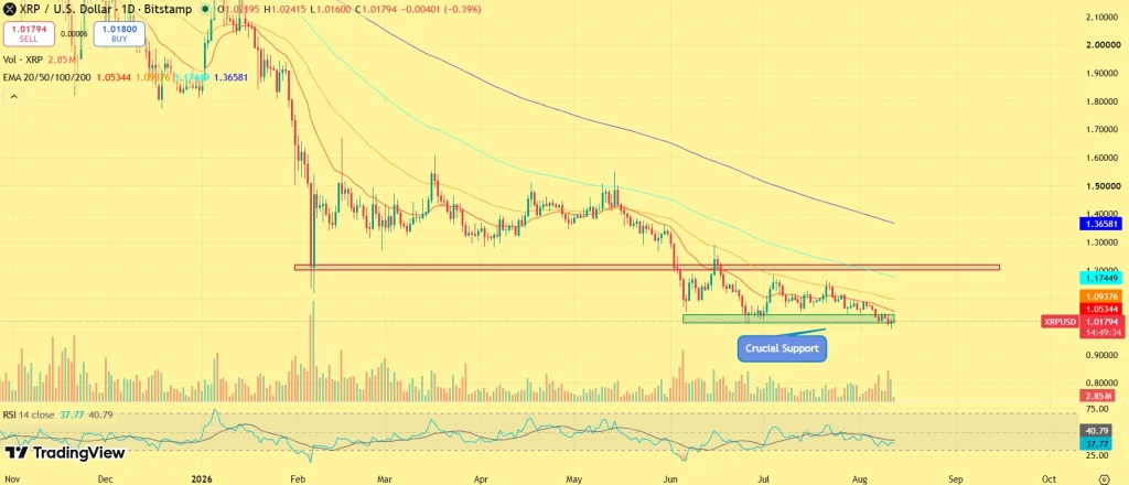 XRP price today