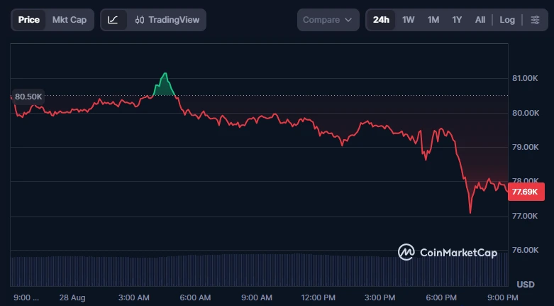 Bitcoin price chart