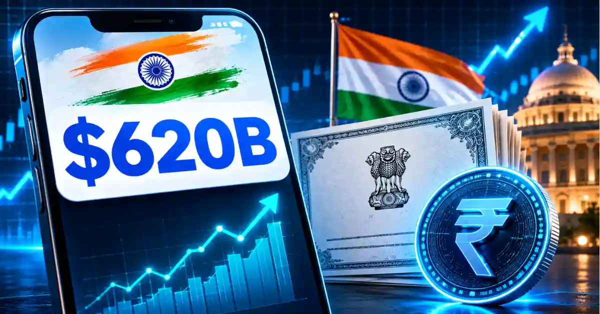 India Launches $620B Tokenized Bond Experiment Using Digital Rupee