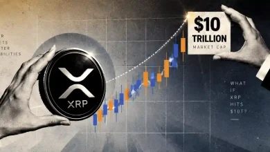 XRP coin with $10T market cap chart.