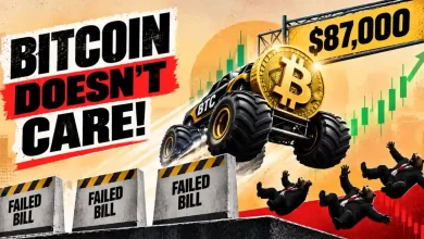 Bitcoin monster truck crashing barriers toward $87,000 target