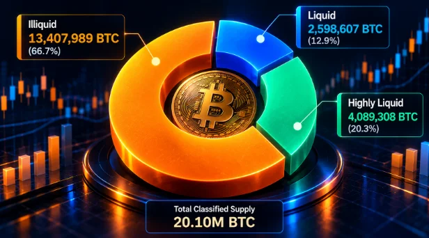 BTC supply data